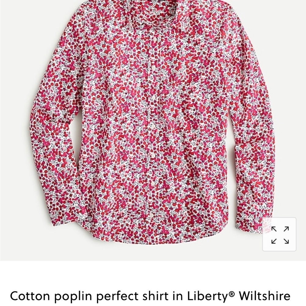 J Crew size 10 Liberty Wiltshire print EUC Women’s blouse